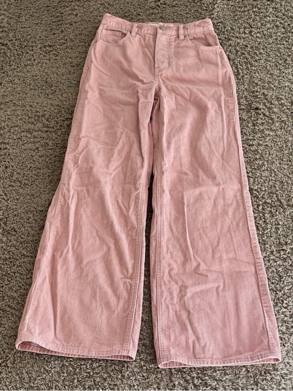 PacSun Pink Corduroy Wide Leg Jeans